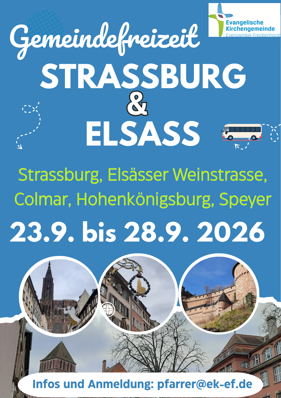 Gemeindefahrt nach Straßburg und ins Elsass